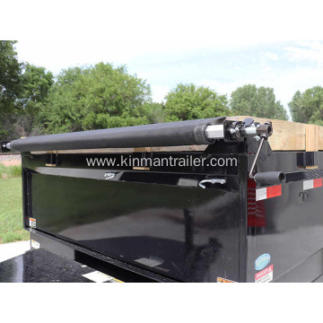 Manual Cab Level Hand Crank Tarp Roller Kit For Dump Trucks Trash Hauler with PVC Mesh Tarp